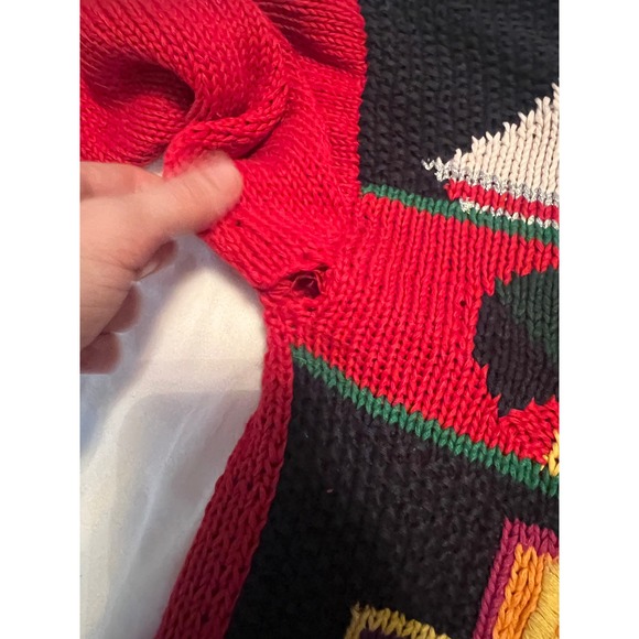 Jennifer Reed Concept‎ Knitted by Hand Christmas Sweater Santa Workshop - Picture 6 of 7